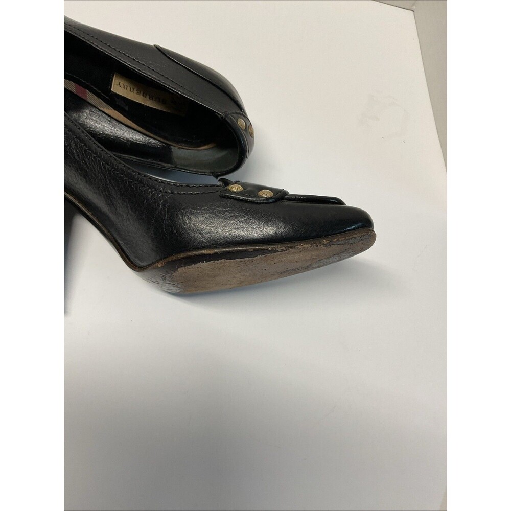 Burberry Italy Leather studded accents Black High Heels size 38 ( 7 in US ) - Picture 8 of 15